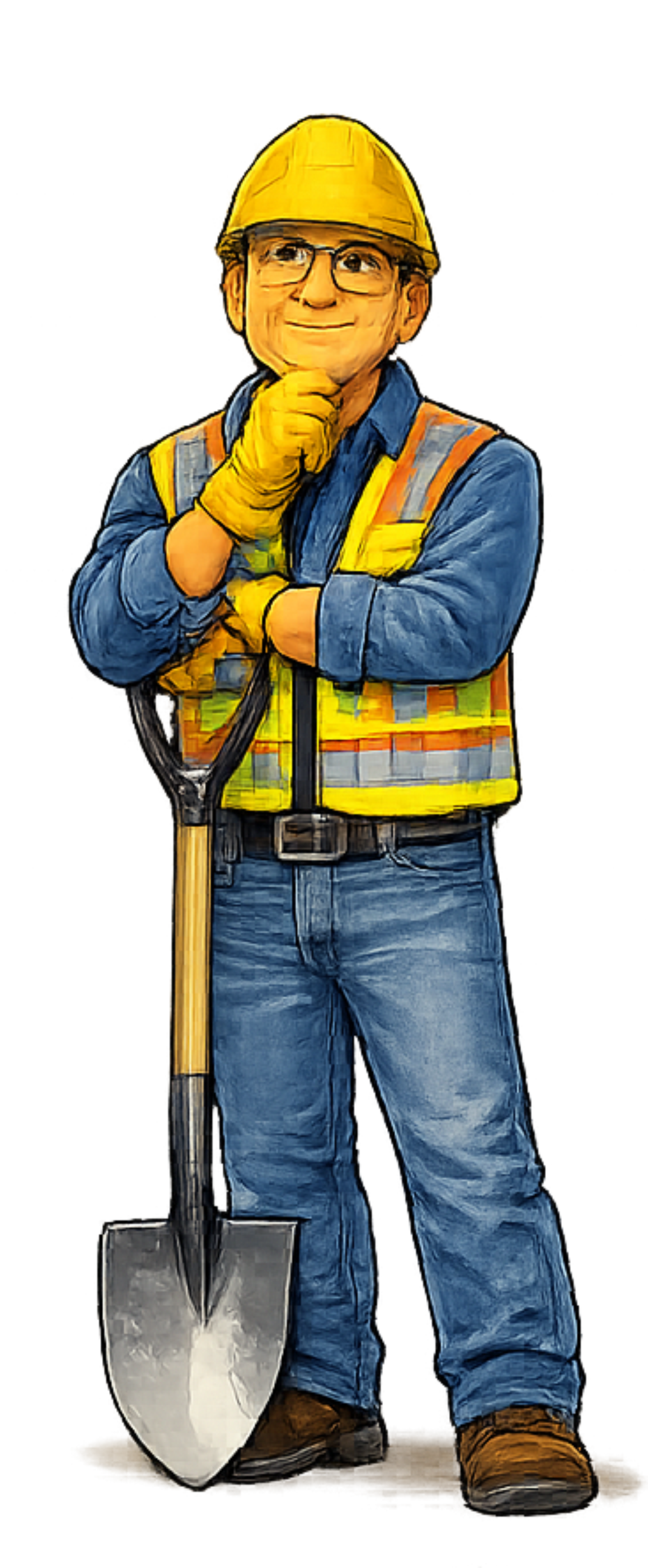 Construction character illustration